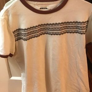 Taylor Stitch Heavy Bag Tee Canyon Embroidered Stripe